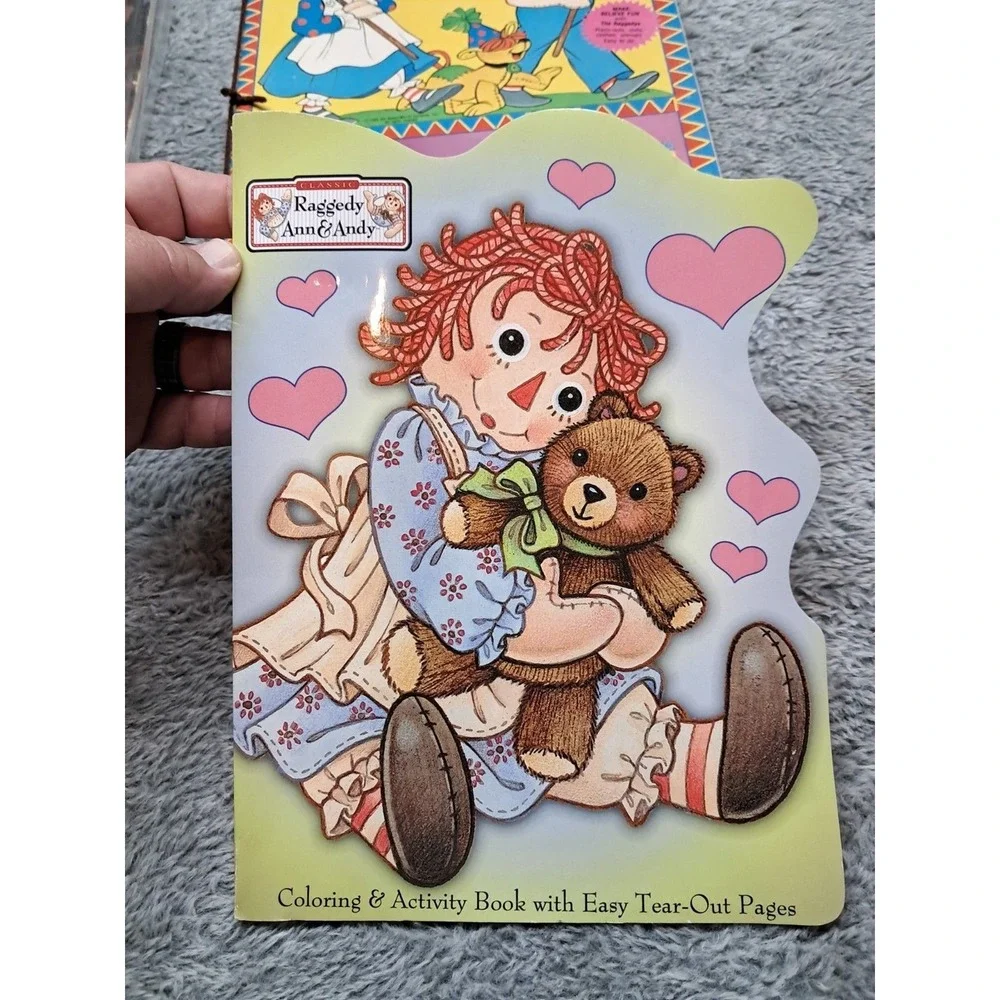 Vintage Whitman Raggedy Ann & Andy Circus Play Day Paper Dolls & Coloring Books - Picture 2 of 13